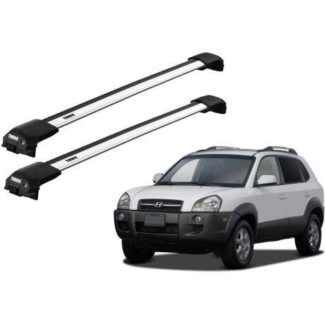 Barras THULE EDGE Flush para autos HYUNDAI Tucson 2004 a 2009