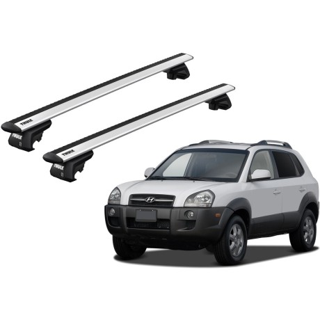 Barras THULE EVO WingBar para autos HYUNDAI Tucson 2004 a 2009