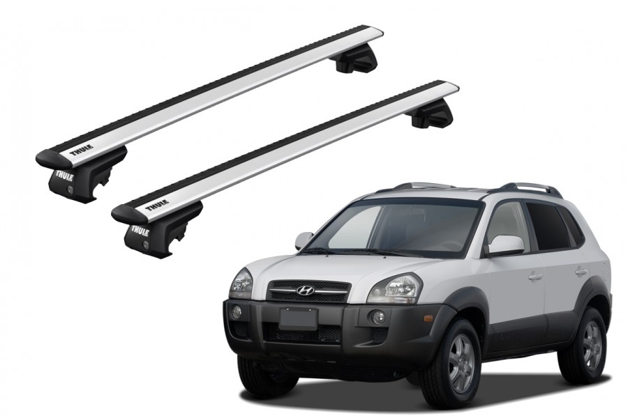 Barras THULE EVO WingBar para autos HYUNDAI Tucson 2004 a 2009