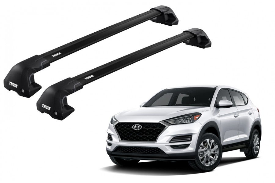Barras THULE EDGE Flush para autos HYUNDAI Tucson desde 2015 - 2021 negro