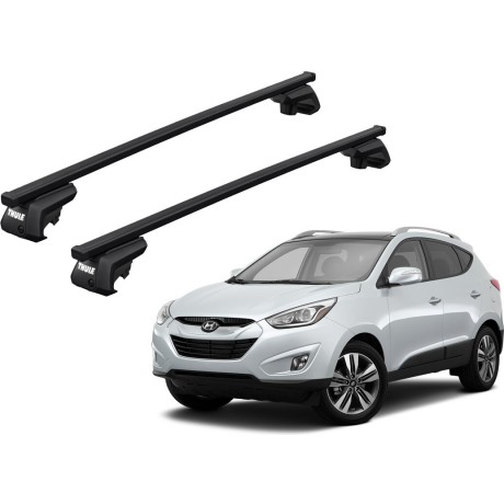 Barras THULE EVO SquareBar para autos HYUNDAI Tucson 2010 a 2015
