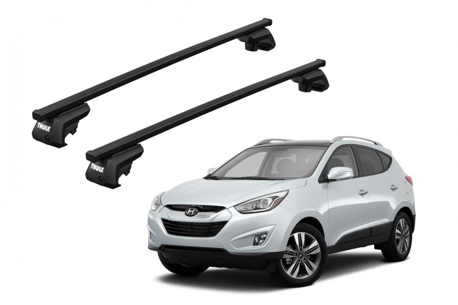 Barras THULE EVO SquareBar para autos HYUNDAI Tucson 2010 a 2015