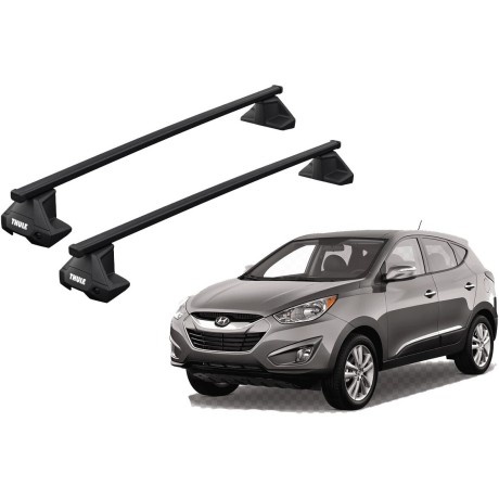 Barras THULE EVO SquareBar para autos HYUNDAI Tucson 2010 a 2015