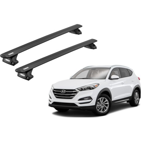 Barras THULE EVO WingBar para autos HYUNDAI Tucson 2015 a 2021 negro
