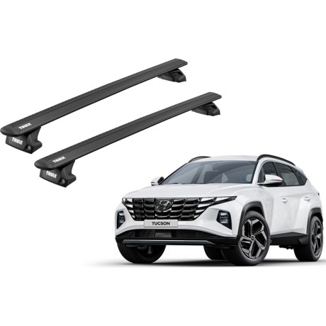 Barras THULE EVO WingBar para autos HYUNDAI Tucson desde 2021 negro