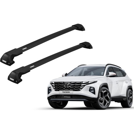 Barras THULE EDGE Flush para autos HYUNDAI Tucson desde 2021 negro