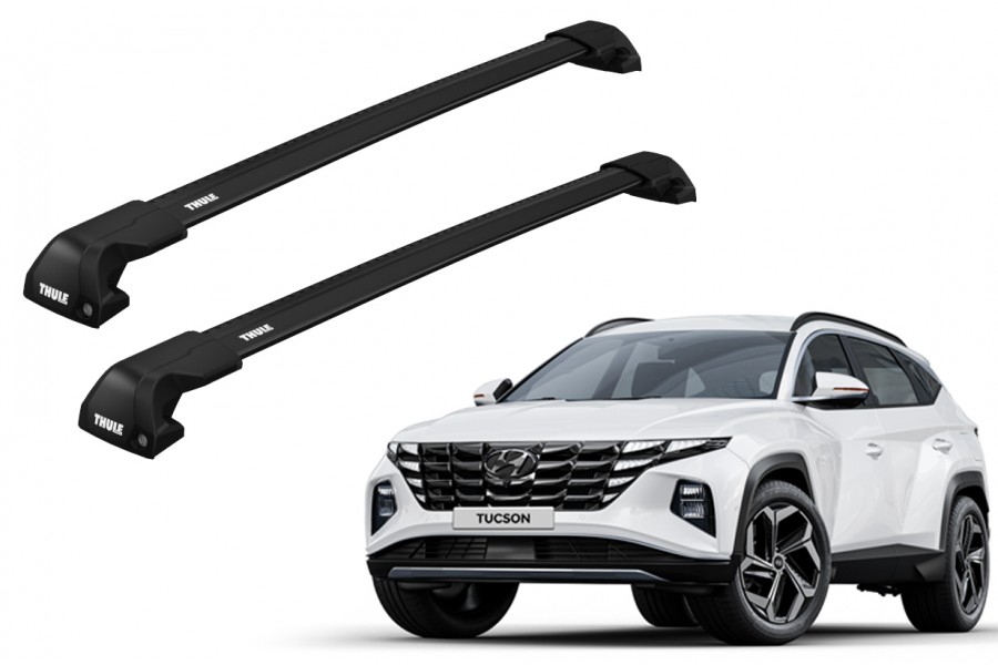 Barras THULE EDGE Flush para autos HYUNDAI Tucson desde 2021 negro