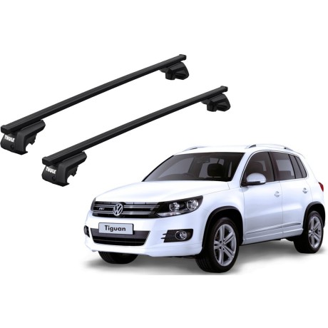 Barras THULE EVO SquareBar para autos VOLKSWAGEN Tiguan desde 2016-2024
