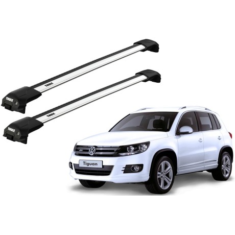 Barras THULE EDGE Flush para autos VOLKSWAGEN Tiguan desde 2016-2024