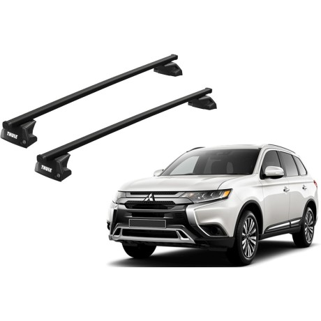 Barras THULE EVO SquareBar para autos MITSUBISHI Outlander 2013 a 2021