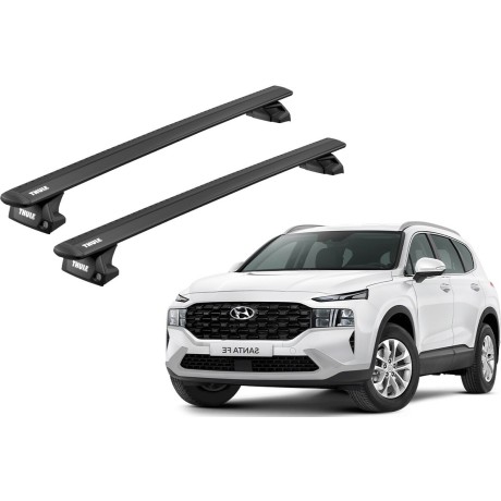 Barras THULE EVO WingBar para autos HYUNDAI Santa Fe desde 2018 - 2023 negro