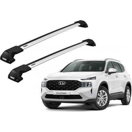 Barras THULE EDGE Flush para autos HYUNDAI Santa Fe desde 2018 - 2023