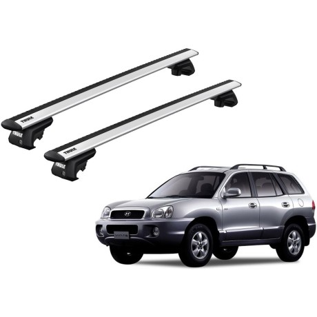 Barras THULE EVO WingBar para autos HYUNDAI Santa Fe 2000 a 2005
