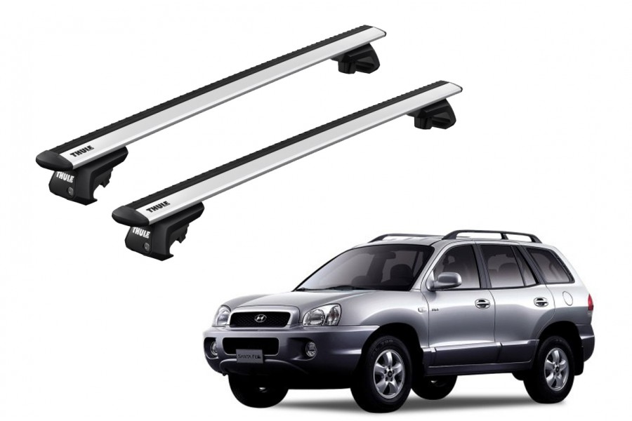 Barras THULE EVO WingBar para autos HYUNDAI Santa Fe 2000 a 2005