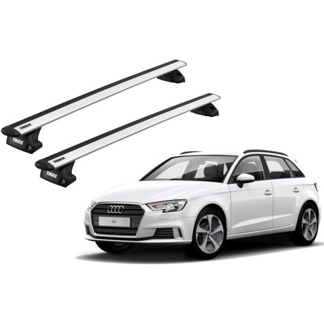 Barras THULE EVO WingBar para autos AUDI A3 Sportback 2013 a 2020