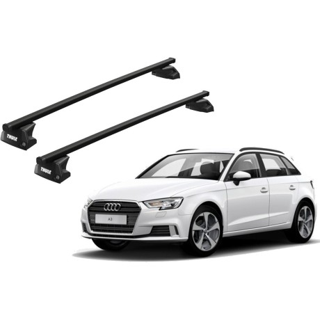 Barras THULE EVO SquareBar para autos AUDI A3 Sportback 2013 a 2020