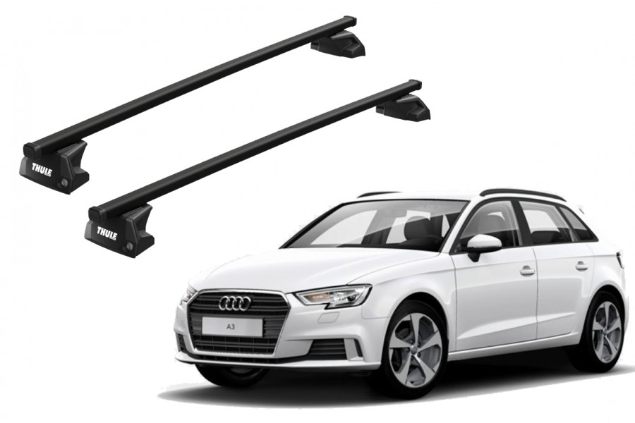 Barras THULE EVO SquareBar para autos AUDI A3 Sportback 2013 a 2020