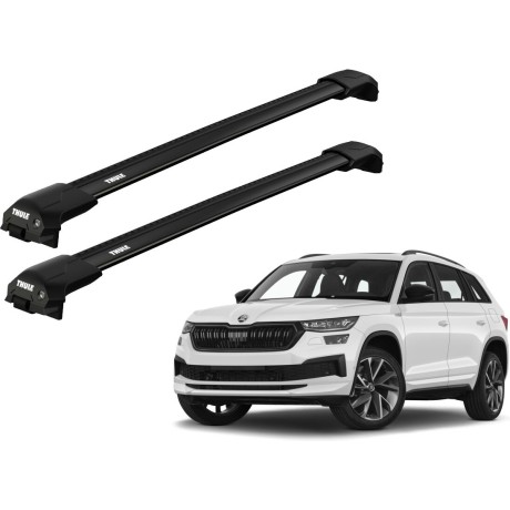 Barras THULE EDGE Flush para autos SKODA Kodiaq desde 2017 negro