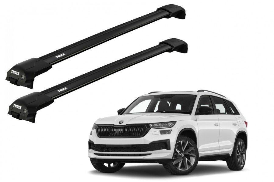 Barras THULE EDGE Flush para autos SKODA Kodiaq desde 2017 negro