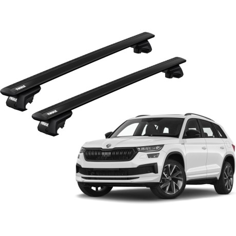 Barras THULE EVO WingBar para autos SKODA Kodiaq desde 2017 negro
