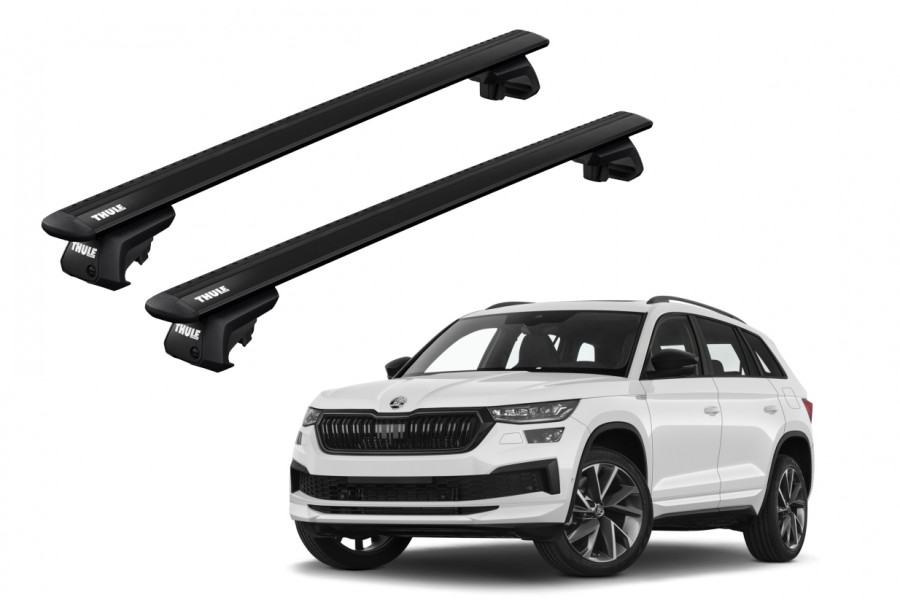 Barras THULE EVO WingBar para autos SKODA Kodiaq desde 2017 negro