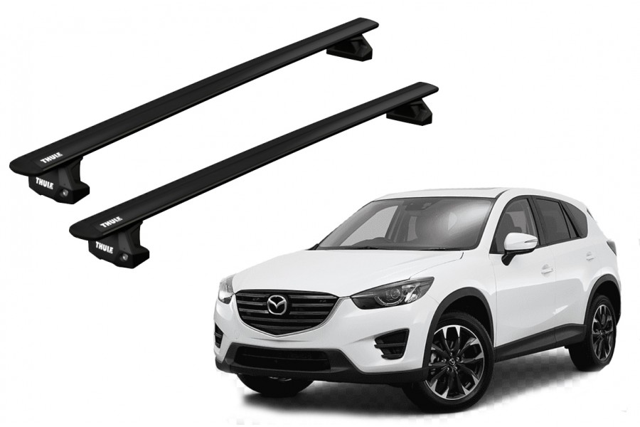 Barras THULE EVO WingBar para autos MAZDA CX-5 2012 a 2017 negro