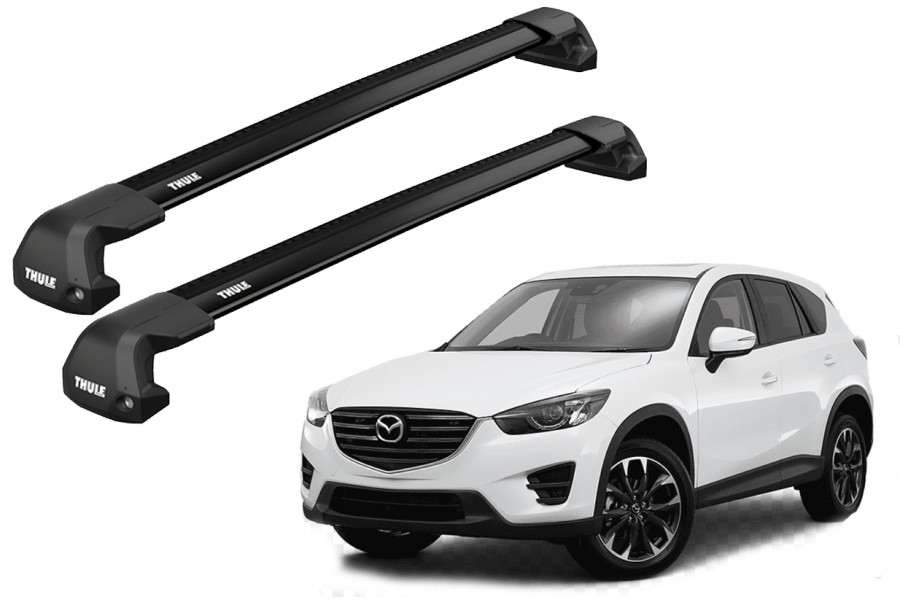Barras THULE EDGE Flush para autos MAZDA CX-5 2012 a 2017 negro