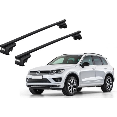 Barras THULE EVO SquareBar para autos VOLKSWAGEN Touareg 2010 a 2018