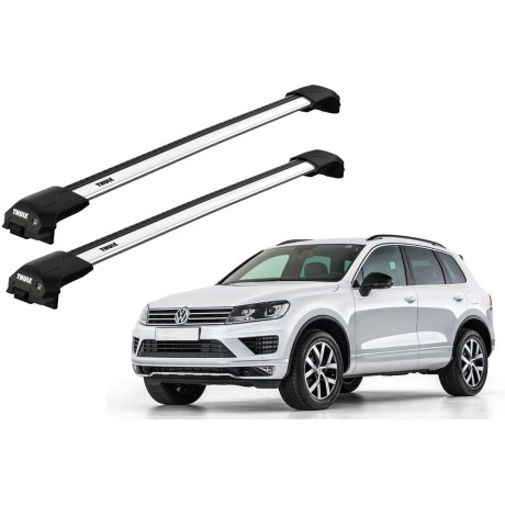 Barras THULE EDGE Flush para autos VOLKSWAGEN Touareg 2010 a 2018