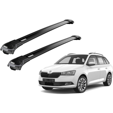 Barras THULE EDGE para autos SKODA Fabia desde 2015- negro