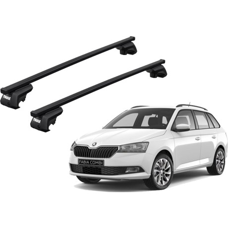 Barras THULE EVO SquareBar para autos SKODA Fabia desde 2015-2021