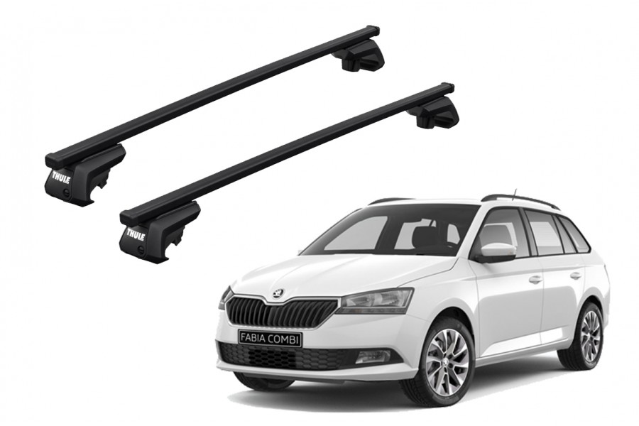 Barras THULE EVO SquareBar para autos SKODA Fabia desde 2015-2021
