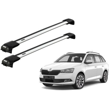 Barras THULE EDGE Flush para autos SKODA Fabia desde 2015-2021