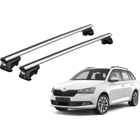 Barras THULE SmartRack XT AluBar para autos SKODA Fabia desde 2015-2021
