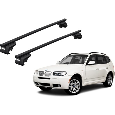 Barras THULE EVO SquareBar para autos BMW X3 2003 a 2010