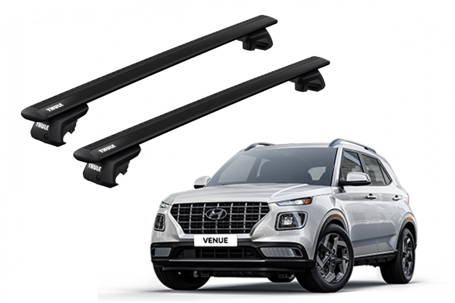 Barras THULE EVO WingBar para autos HYUNDAI Venue desde 2020 negro