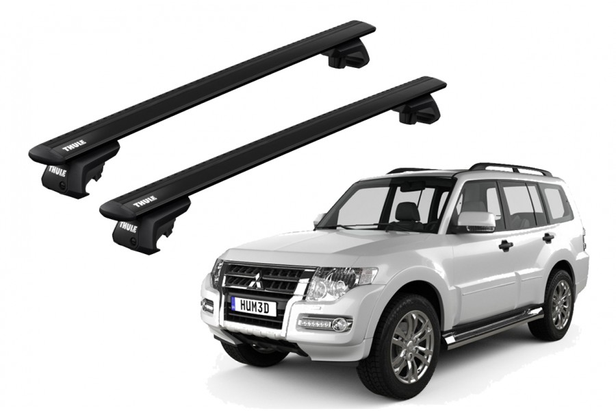 Barras THULE EVO WingBar para autos MITSUBISHI Montero desde 2007 - 2020 negro