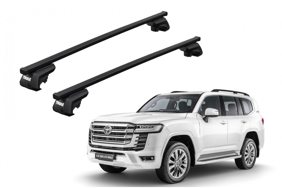 Barras THULE EVO SquareBar para autos TOYOTA Land Cruiser 300 desde 2021-2024