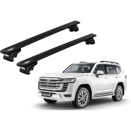 Barras THULE EVO WingBar para autos TOYOTA Land Cruiser 300 desde 2021-2024 negro