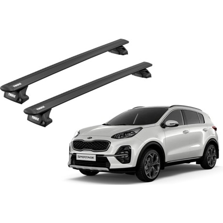 Barras THULE EVO WingBar para autos KIA Sportage 2016 a 2022 negro