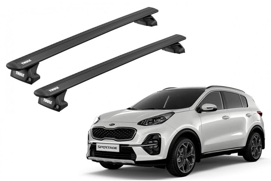 Barras THULE EVO WingBar para autos KIA Sportage 2016 a 2022 negro