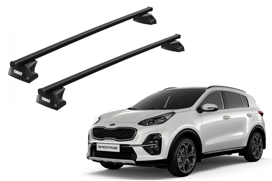 Barras THULE EVO SquareBar para autos KIA Sportage 2016 a 2022