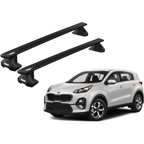 Barras THULE EVO WingBar para autos KIA Sportage desde 2016 negro