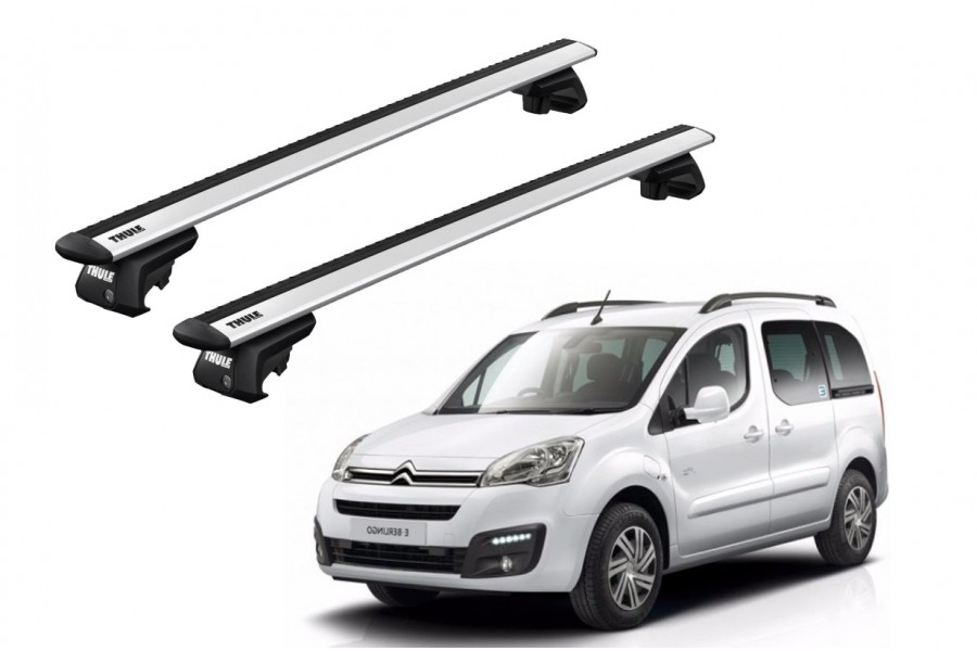 Barras THULE EVO WingBar para autos CITROEN Berlingo Multispace 2008 a 2018