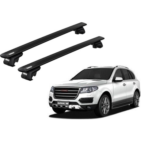 Barras THULE EVO WingBar para autos GREAT WALL Haval H8 desde 2013 - 2018 negro