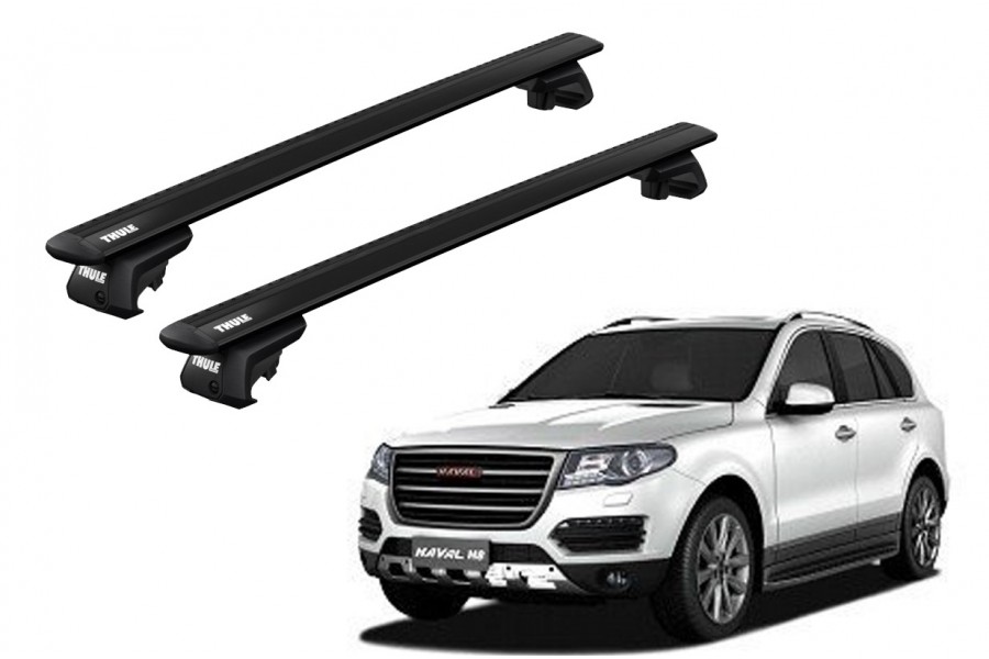 Barras THULE EVO WingBar para autos GREAT WALL Haval H8 desde 2013 - 2018 negro