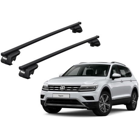 Barras THULE EVO SquareBar para autos VOLKSWAGEN Tiguan 2007 a 2016
