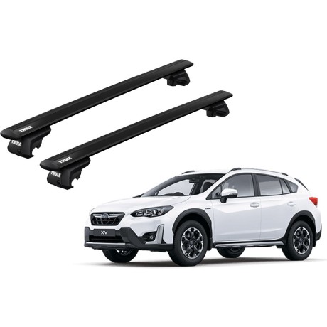 Barras THULE EVO WingBar para autos SUBARU XV 2012 a 2016 negro