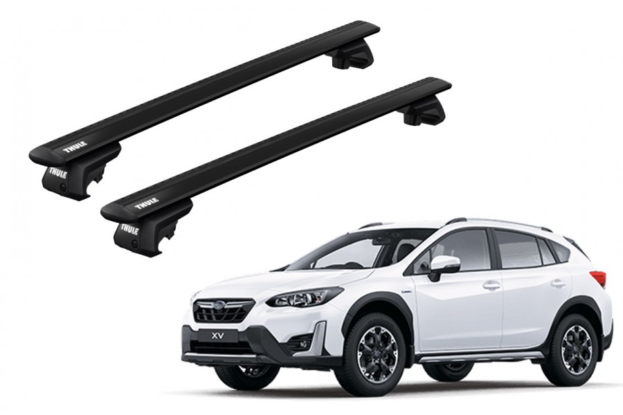 Barras THULE EVO WingBar para autos SUBARU XV 2012 a 2016 negro