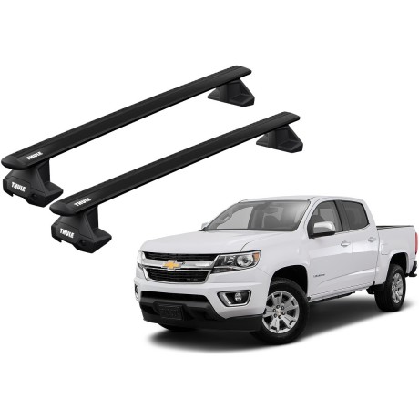 Barras THULE EVO WingBar para camioneta CHEVROLET Colorado desde 2012 al 2022 negro